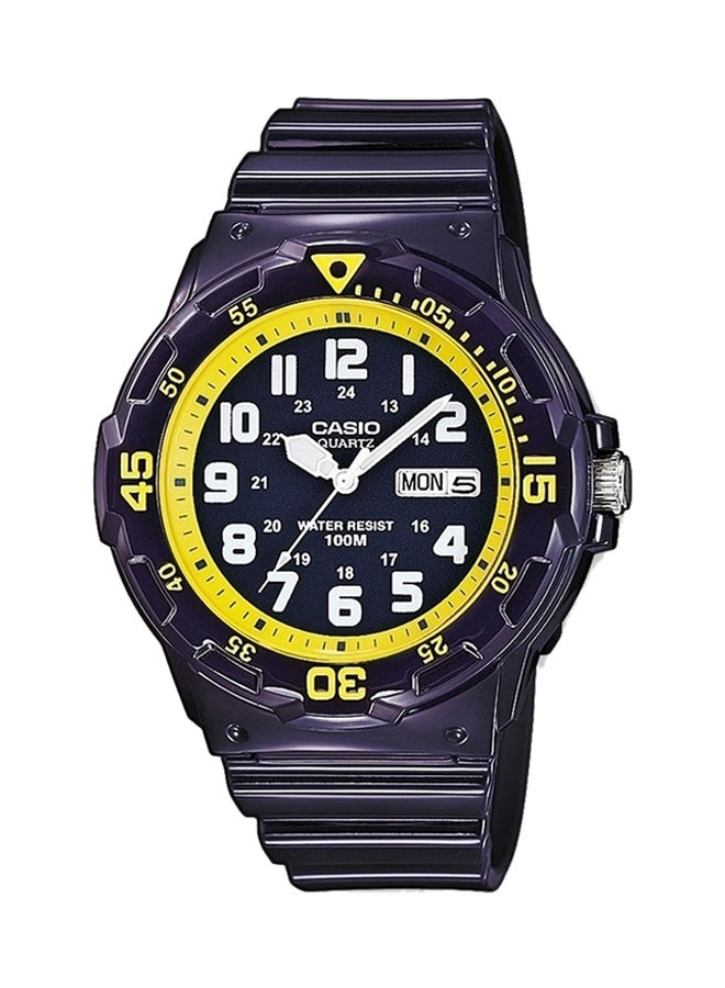 كاسيو ساعة عقارب بسوار من الراتنج مقاومة للماء طراز Mrw-200HC-2BVEF للرجال - Image 1