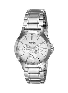 men Stainless Steel Chronograph Watch MTP-V300D-7A - 42 mm - Silver