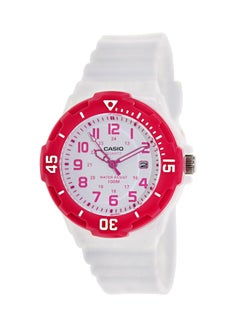 Women's Water Resistant Resin Analog Watch LRW-200H-4B - 39 mm - White