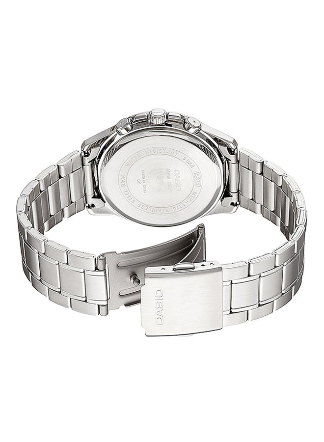 كاسيو ساعة يد إنتيسر بعقارب طراز MTP-1375D-1AVDF - 42 مم - فضي للرجال - Image 2