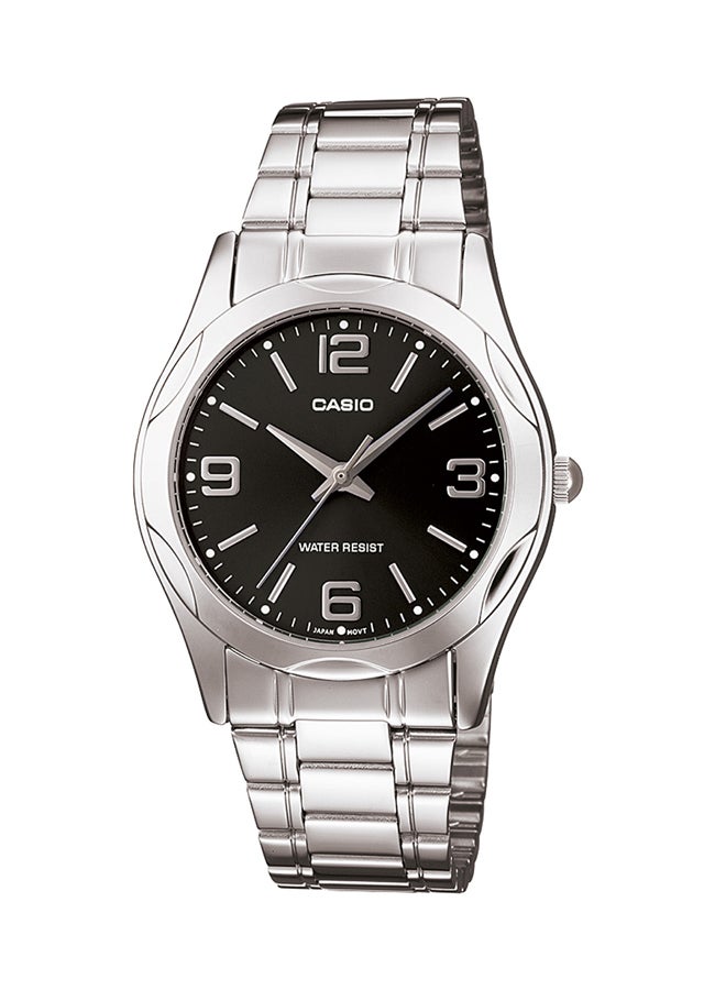 كاسيو ساعة يد بعقارب وسوار من الإستانلس ستيل طراز MTP-1275D-1A2DF - 35 مم - فضي للرجال - Image 1