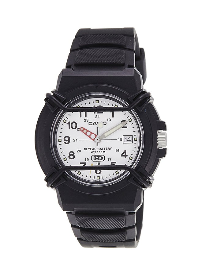 CASIO Men's Silicone Analog Wrist Watch HDA-600B-7BV - 41 mm - Black - Image 1