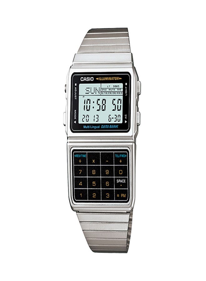CASIO Men's Stainless Steel Digital Watch DBC-611-1D - 33 mm - Silver  - Image 1