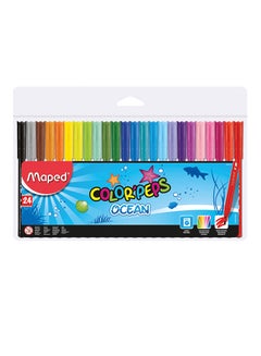 24-Piece Color'Peps Ocean Sketch Pen Set Multicolour