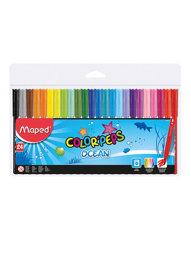 Maped - 24-Piece Color'Peps Ocean Sketch Pen Set Multicolour - Image 1
