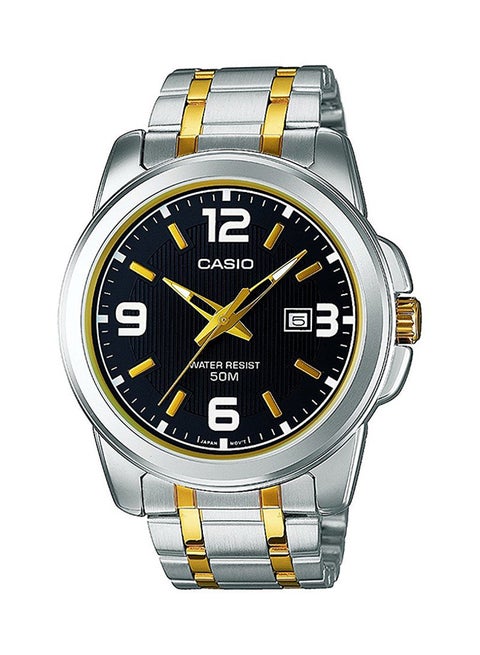 Men's Men's Enticer Analog Watch MTP-1314SG-1AV - 45 mm - Silver/Gold