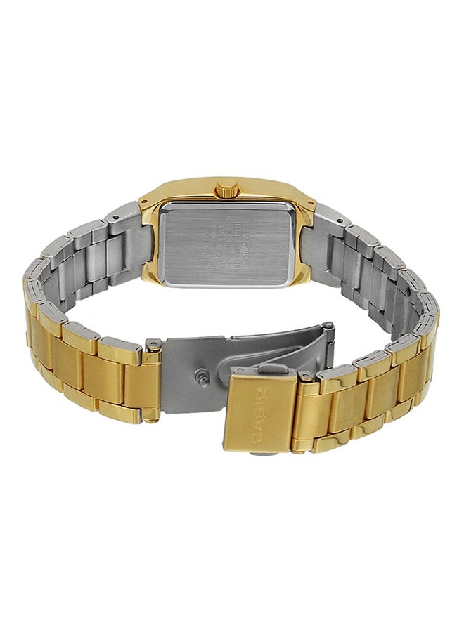 كاسيو ساعة يد بعقارب وسوار من الإستانلس ستيل طراز LTP-1165N-1C - مقاس 21 مم - لون ذهبي للنساء - Image 2