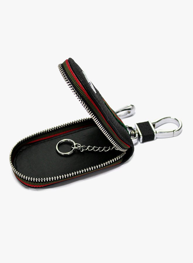 AFGT Benz Logo Key Fob Case With Carabiner Hook  - Image 4