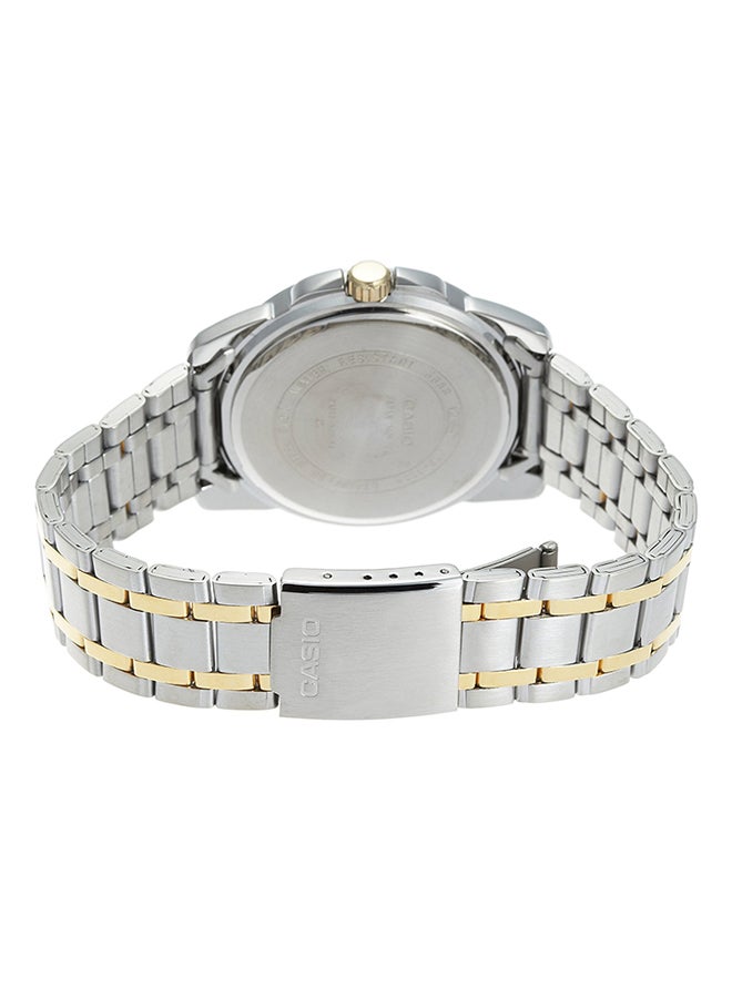 Men's Men's Enticer Analog Watch MTP-1314SG-1AV - 45 mm - Silver/Gold