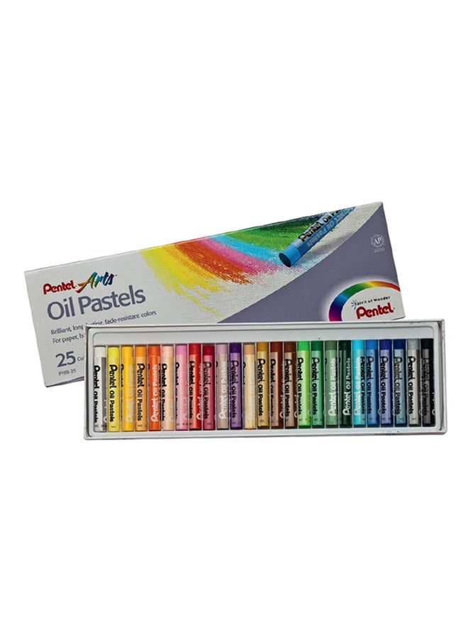 25-Piece Arts Oil Pastels Set Multicolour