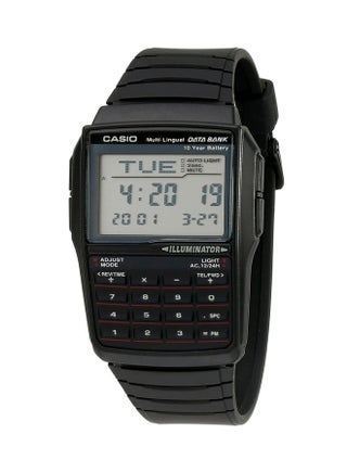 Men's Data Bank Digital Watch DBC-32-1ADF - 37 mm - Black - v1526480281/N14601626A_1
