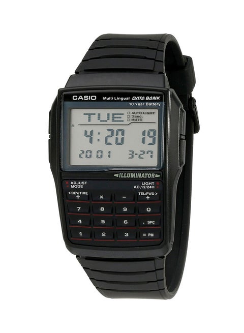 Men's Data Bank Digital Watch DBC-32-1ADF - 37 mm - Black