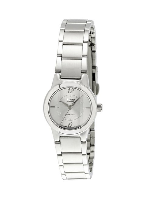 Women's Water Resistant Analog Watch Ltp-1230D-7CDF - 24 mm - Silver