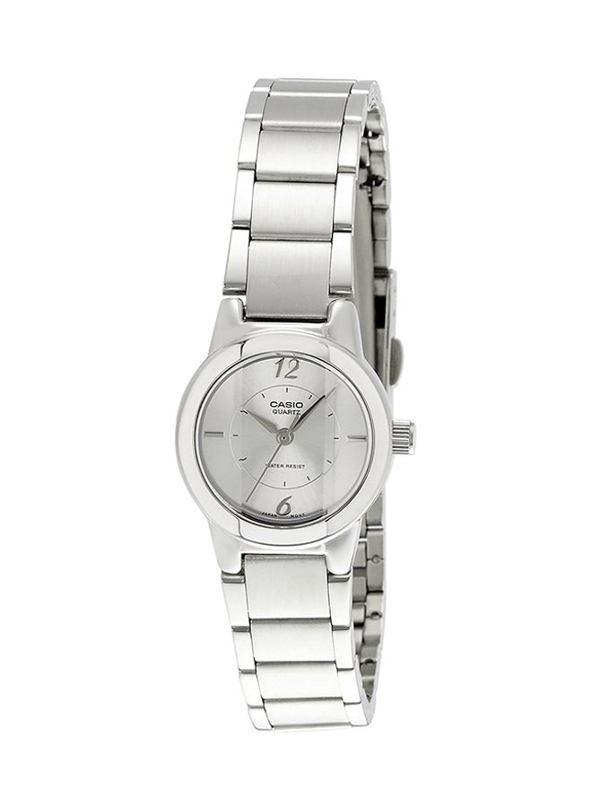 Women's Water Resistant Analog Watch Ltp-1230D-7CDF - 24 mm - Silver