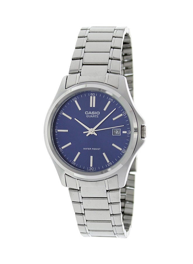 كاسيو ساعة يد بعقارب وسوار من الإستانلس ستيل طراز LTP-1183A-2A - قياس 37 مم - لون فضي للنساء - Image 1