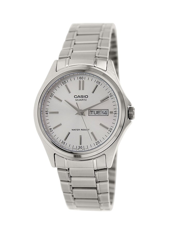 كاسيو ساعة يد فاخرة بعقارب طراز MTP-1239D-7A - 39 مم - فضي للرجال - Image 1