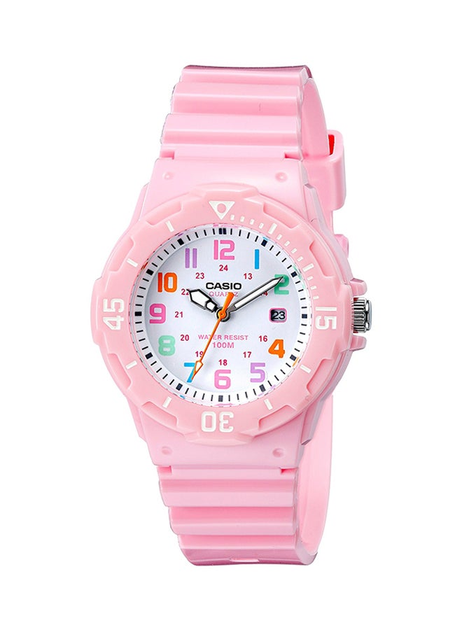 CASIO - Women's Water Resistant Resin Analog Watch LRW-200H-4B2VDF - 39 mm - Pink - Image 1