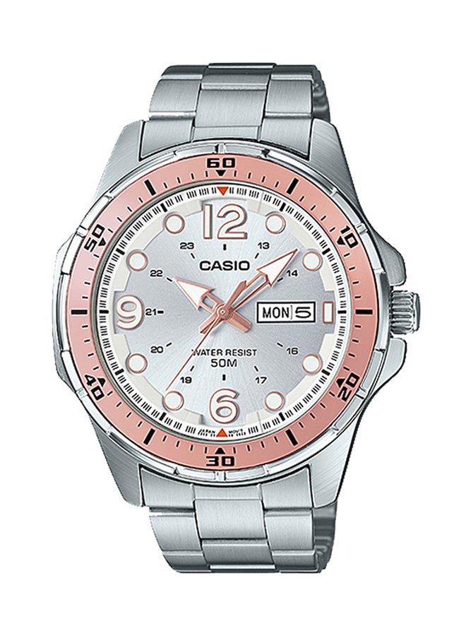 ساعة يد إنتايسر بعقارب طراز MTD-100D-7A1V للرجال