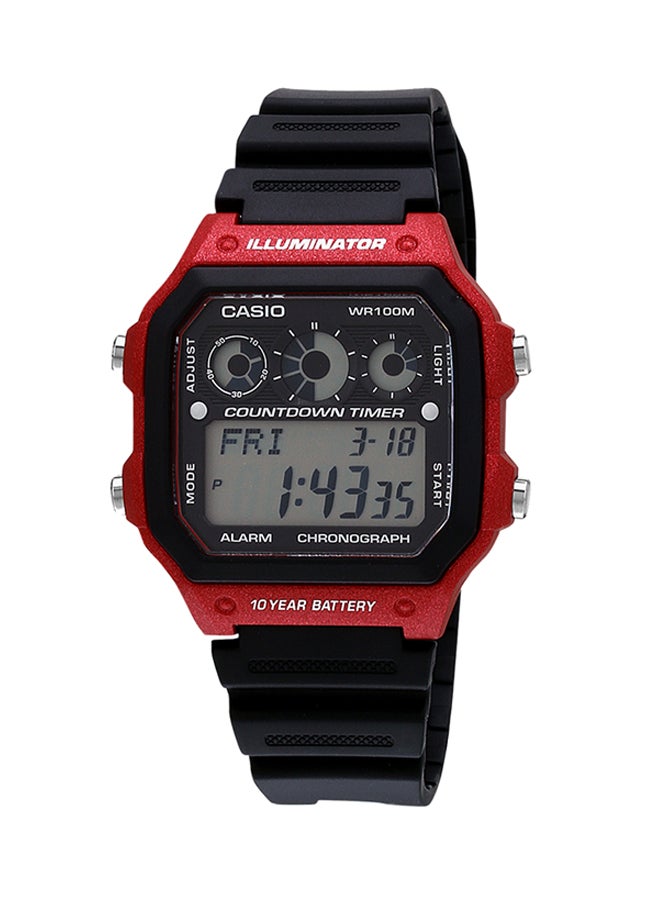 CASIO Men's Youth Digital Watch AE-1300WH-4AVDF - 42 mm - Black - Image 1