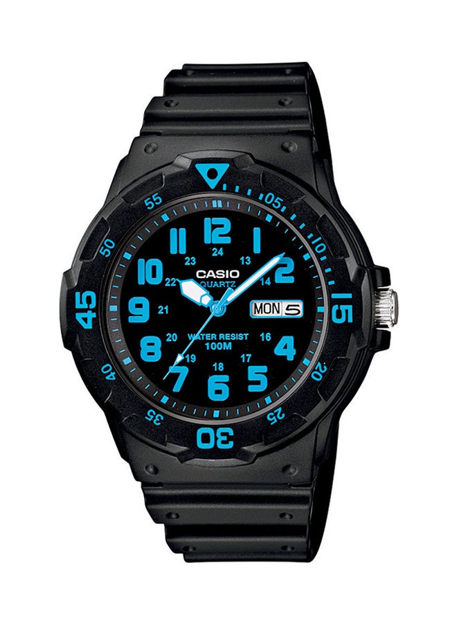 كاسيو ساعة يد مارين بعقارب طراز MRW-200H-2BVDF - 45 مم - أسود للرجال - Image 1
