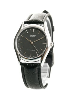 Men's Enticer Water Resistant Analog Watch Mtp-1094E-1Adf - 34 mm - Black