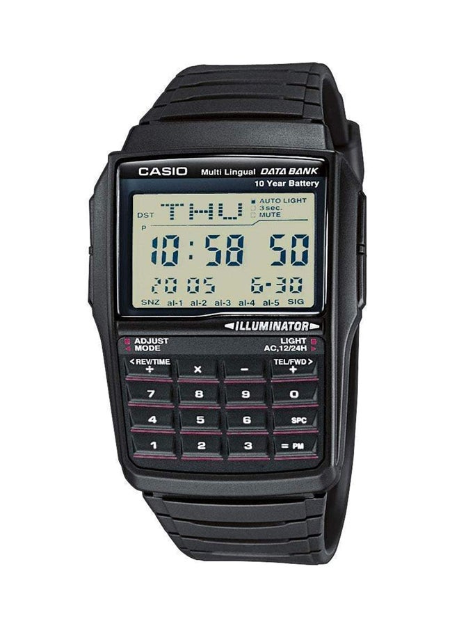 CASIO - Men's Data Bank Digital Watch DBC-32-1A - 41 mm - Black - Image 1
