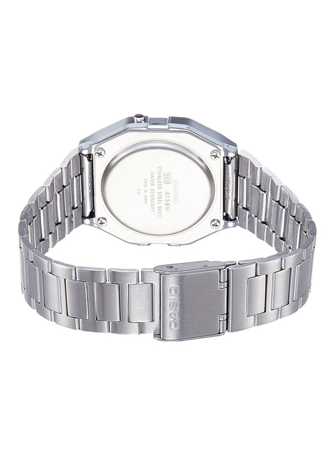 CASIO - Men's Vintage Digital Watch A158WA-1 - 37 mm - Silver - Image 1