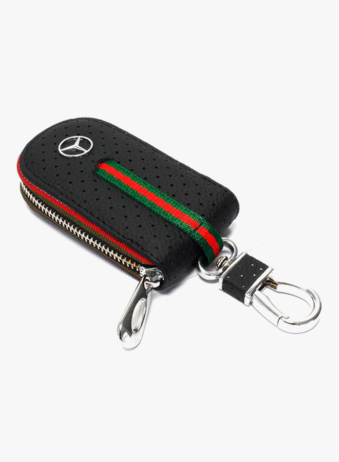 AFGT Benz Logo Key Fob Case With Carabiner Hook  - Image 2