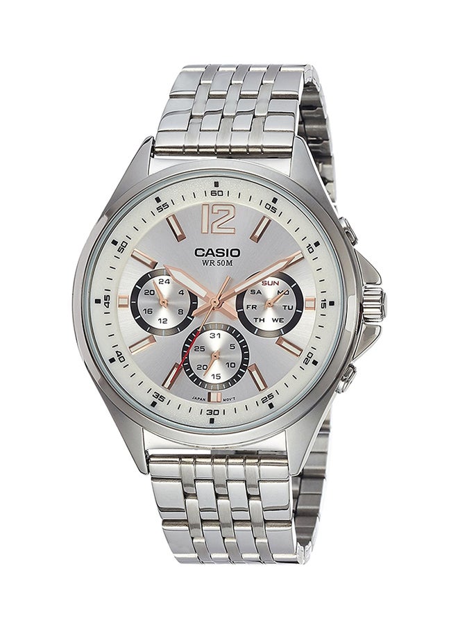 CASIO Men's Stainless Steel Analog Watch MTP-E303D-7AVDF - Image 1