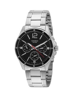 Men's Enticer Analog Watch MTP-1374D-1AV - 44 mm - Silver