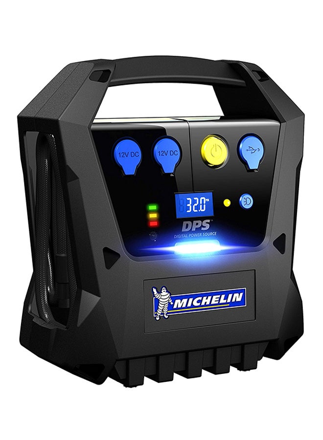 Rechargeable Tyre Inflator With Digital Pressure Gauge And Key Ring