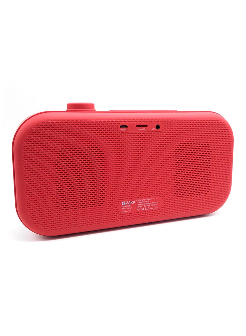 ZAKK Lounge Bluetooth Speaker X850 Red  - Image 2