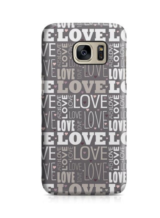 Thermoplastic Polyurethane Wrap Around Case For Samsung Galaxy S7 Edge Love Pattern Grey Shades - v1526492779/N14659675A_1