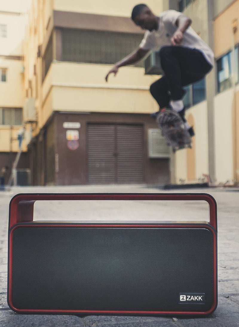 ZAKK Party Wireless Bluetooth Speaker Black/Red  - Image 3