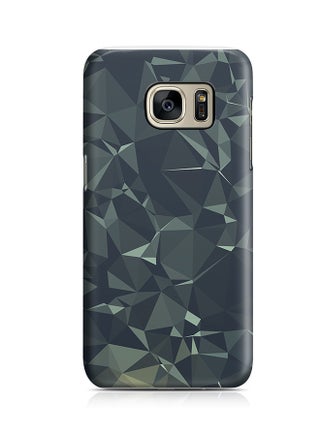 Thermoplastic Polyurethane Wrap Around Case For Samsung Galaxy S7 Dark Crystal Geomaterial Pattern - v1526495599/N14660758A_1