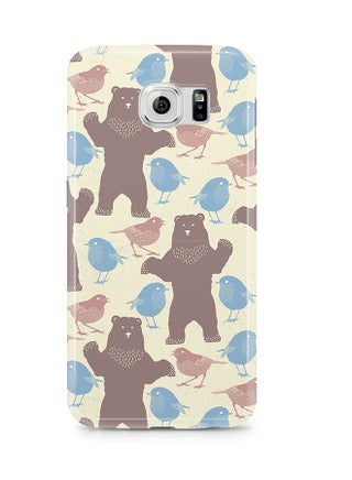 Thermoplastic Polyurethane Wrap Around Case For Samsung Galaxy S6 Edge Spring Bear Chicks Pattern - v1526497122/N14661027A_1