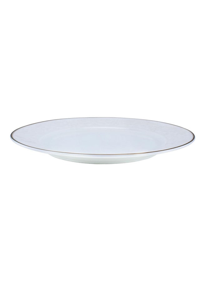 Shallow Porcelain Plate White - Image 1