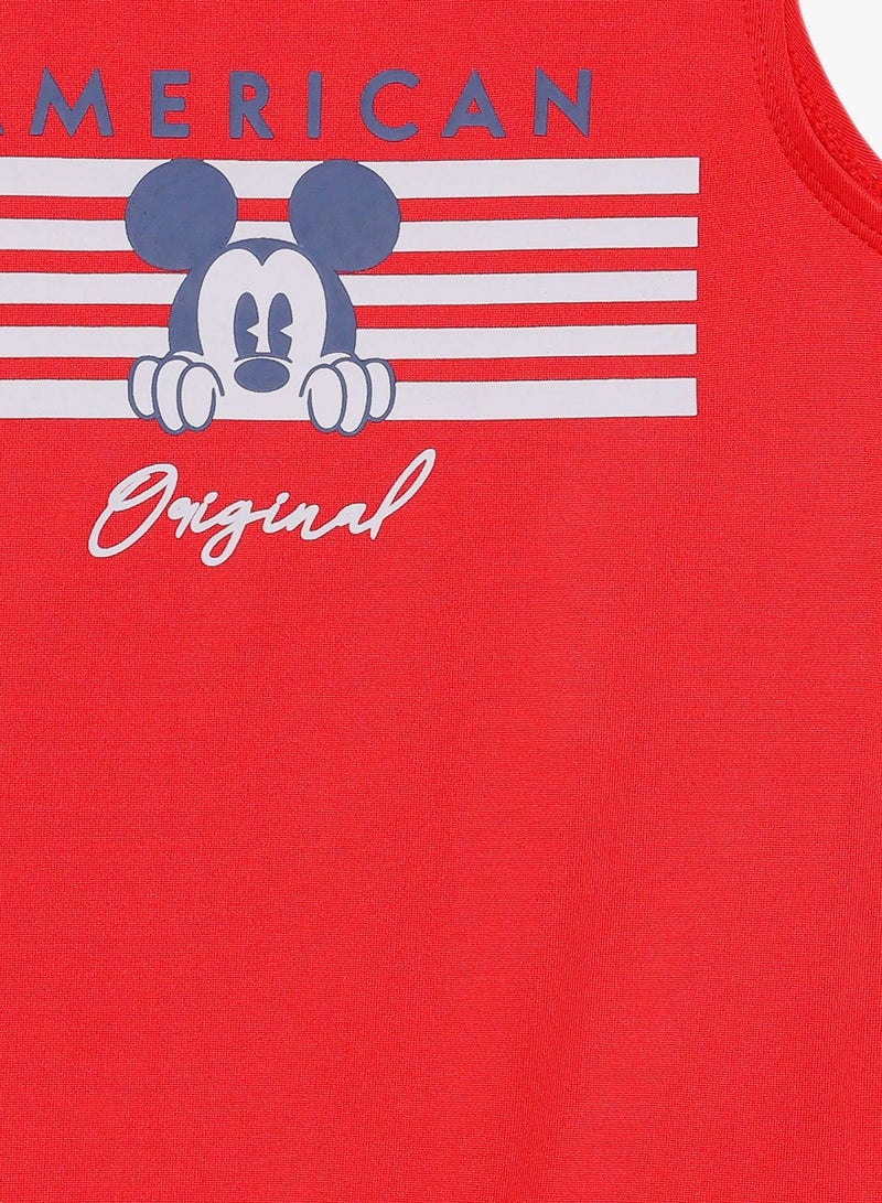 FOREVER 21 Mickey Mouse Bodysuit Red  - Image 3