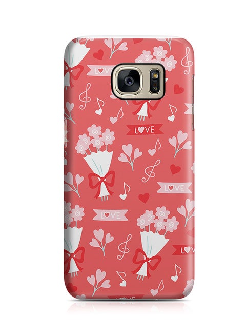 Thermoplastic Polyurethane Wrap Around Case For Samsung Galaxy S7 Edge Cute Heart Pattern