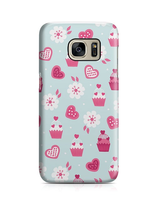 Thermoplastic Polyurethane Wrap Around Case For Samsung Galaxy S7 Edge Cute Heart Pattern