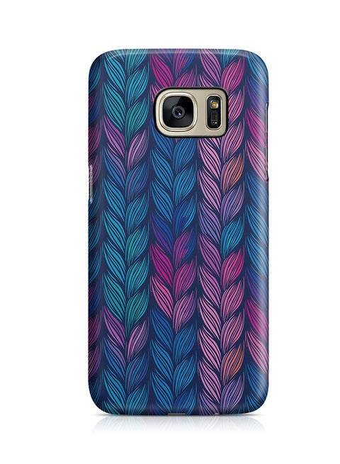 Thermoplastic Polyurethane Wrap Around Case For Samsung Galaxy S7 Edge Multicolor Pretty Braids Patern