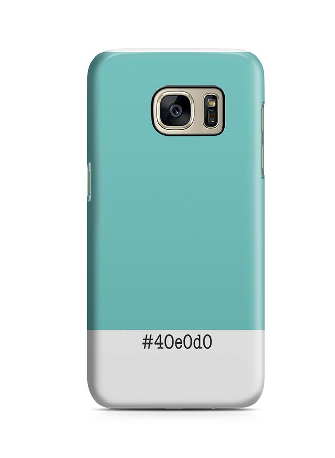 Thermoplastic Polyurethane Wrap Around Case For Samsung Galaxy S7 Pantone Color 40E0D0