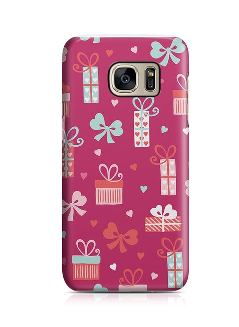 Thermoplastic Polyurethane Wrap Around Case For Samsung Galaxy S7 Edge Cute Heart Pattern