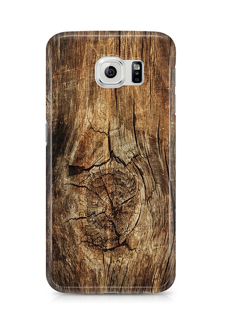 Thermoplastic Polyurethane Wrap Around Case For Samsung Galaxy S6 Edge Tree Wood Pattern