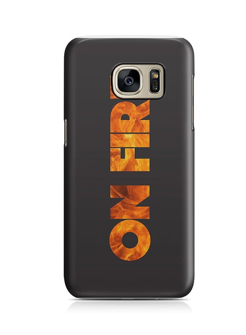 Thermoplastic Polyurethane Wrap Around Case For Samsung Galaxy S7 Edge On Fire