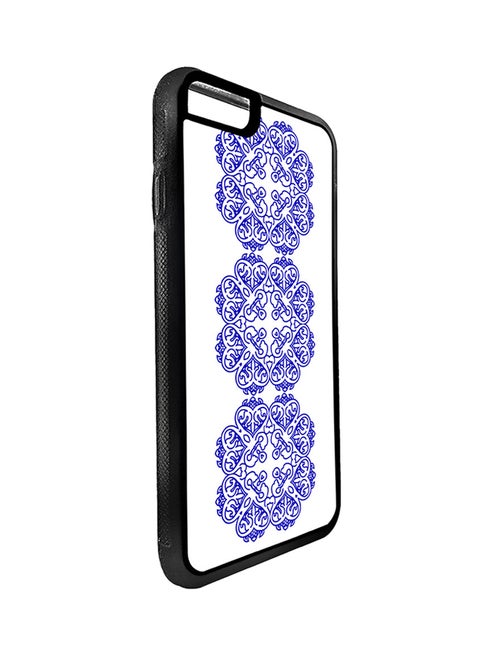 Protective Case Cover For Apple iPhone 7 Vertical Decorative Drawings - Blue