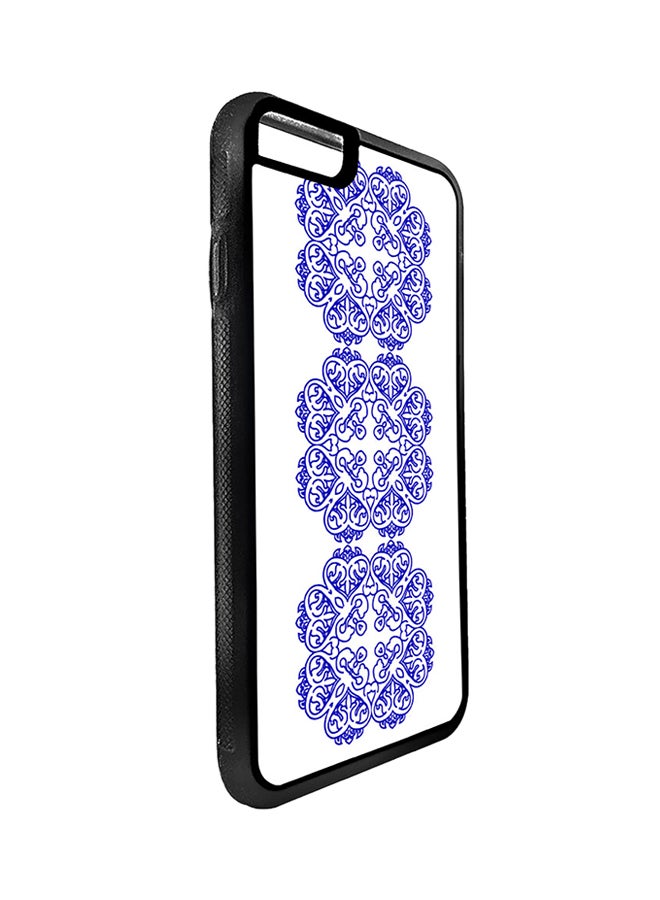 Protective Case Cover For Apple iPhone 7 Vertical Decorative Drawings - Blue
