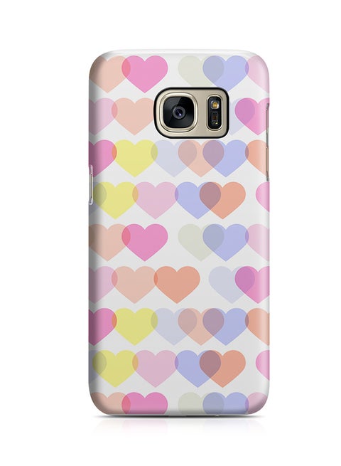 Thermoplastic Polyurethane Wrap Around Case For Samsung Galaxy S7 Cute Heart Pattern