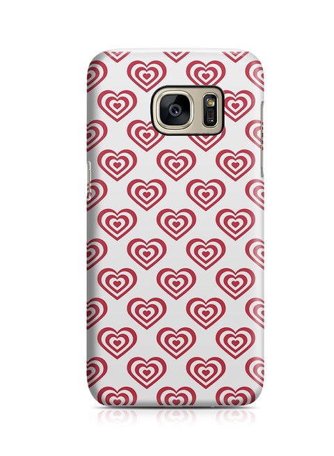 Thermoplastic Polyurethane Wrap Around Case For Samsung Galaxy S7 Edge Cute Heart Pattern