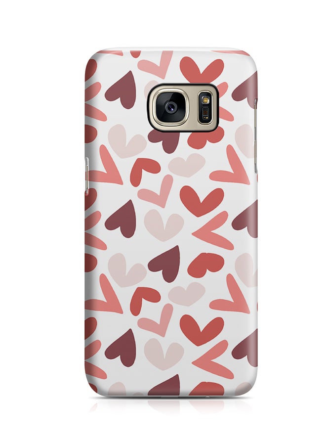 Thermoplastic Polyurethane Wrap Around Case For Samsung Galaxy S7 Edge Cute Heart Pattern